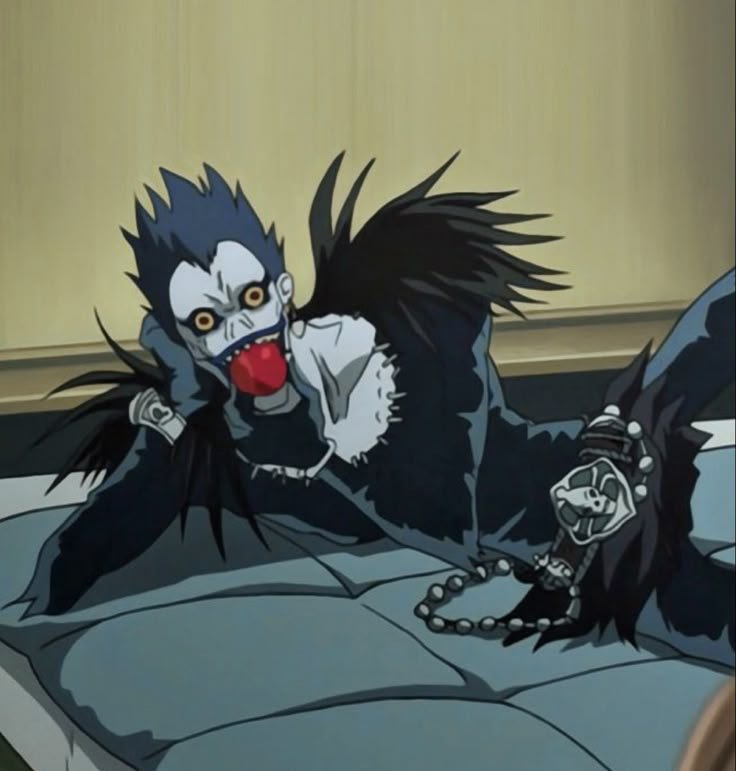 Ryuk the Shinigami who dropped the Death Note into the human world for entertainment